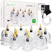 Habys Fireless Vacuum Cupping Set with Pump - 14 or 24 Piece Set - SalonServe Hair & Beauty Supplies Ltd