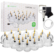 Habys Fireless Vacuum Cupping Set with Pump - 14 or 24 Piece Set - SalonServe Hair & Beauty Supplies Ltd