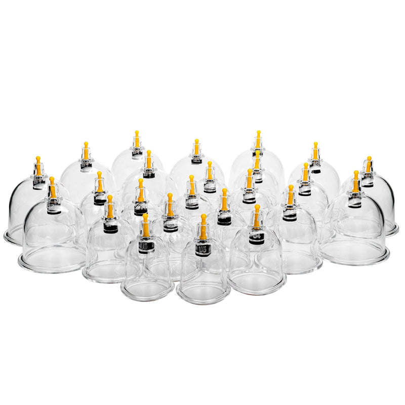 Habys Fireless Vacuum Cupping Set with Pump - 14 or 24 Piece Set - SalonServe Hair & Beauty Supplies Ltd