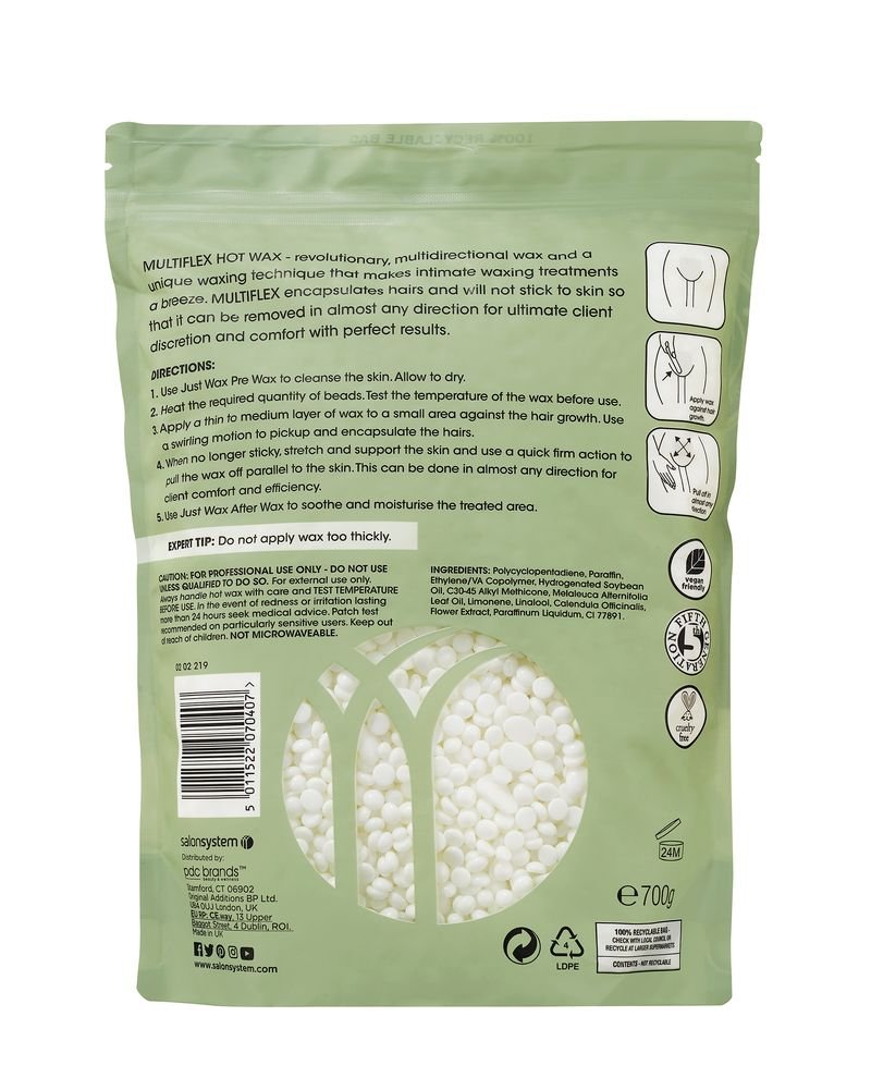 Just Wax Multiflex Tea Tree Beads - 700g - SalonServe Hair & Beauty Supplies Ltd