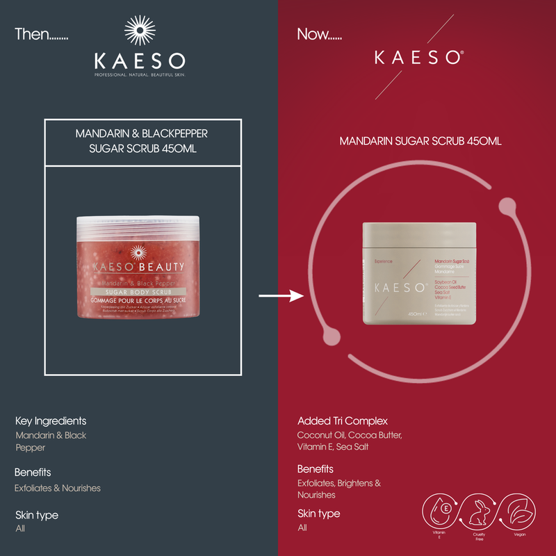 KAESO Experience Mandarin Body Sugar Scrub 450ml