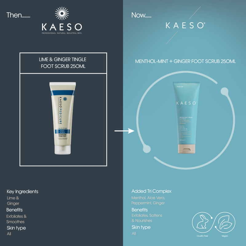 KAESO Pedicure Menthol-Mint + Ginger Foot Scrub