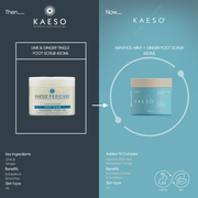 KAESO Pedicure Menthol-Mint + Ginger Foot Scrub - SalonServe Hair & Beauty Supplies Ltd