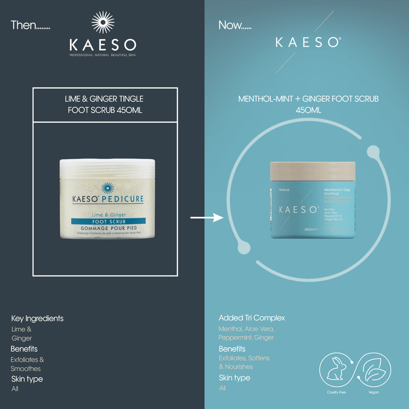 KAESO Pedicure Menthol-Mint + Ginger Foot Scrub - SalonServe Hair & Beauty Supplies Ltd