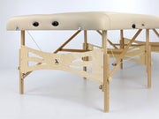 Habys Integral Extra Wide Massage Therapy Table - Light Wood & Cream - SalonServe Hair & Beauty Supplies Ltd