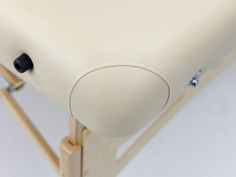 Habys Integral Extra Wide Massage Therapy Table - Light Wood & Cream - SalonServe Hair & Beauty Supplies Ltd