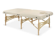 Habys Integral Extra Wide Massage Therapy Table - Light Wood & Cream - SalonServe Hair & Beauty Supplies Ltd