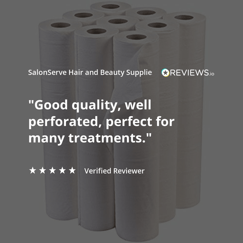 White Comfort Recycled Couch Roll 20" (Case of 9) - SalonServe Hair & Beauty Supplies Ltd
