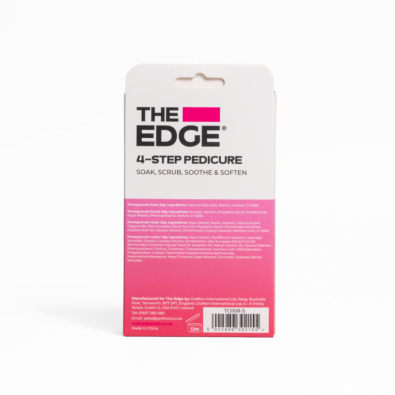 The Edge 4-step pedicure packaging on a white background