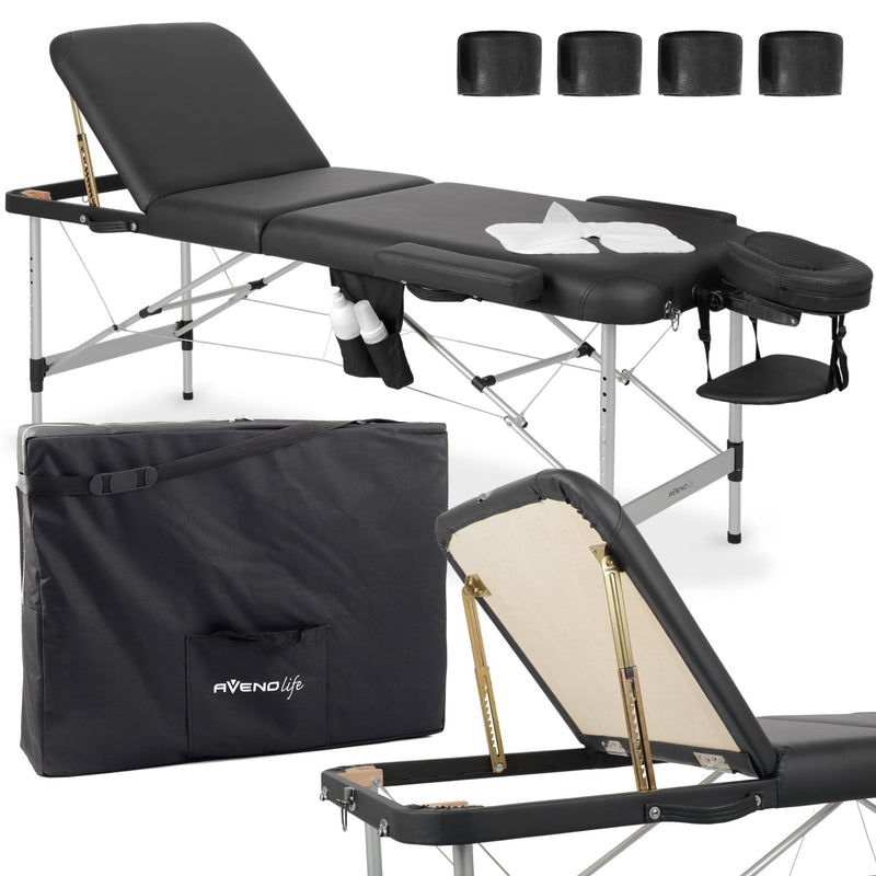 Habys Adele Portable Massage Table 70 Comfy Base K515 - Black - SalonServe Hair & Beauty Supplies Ltd