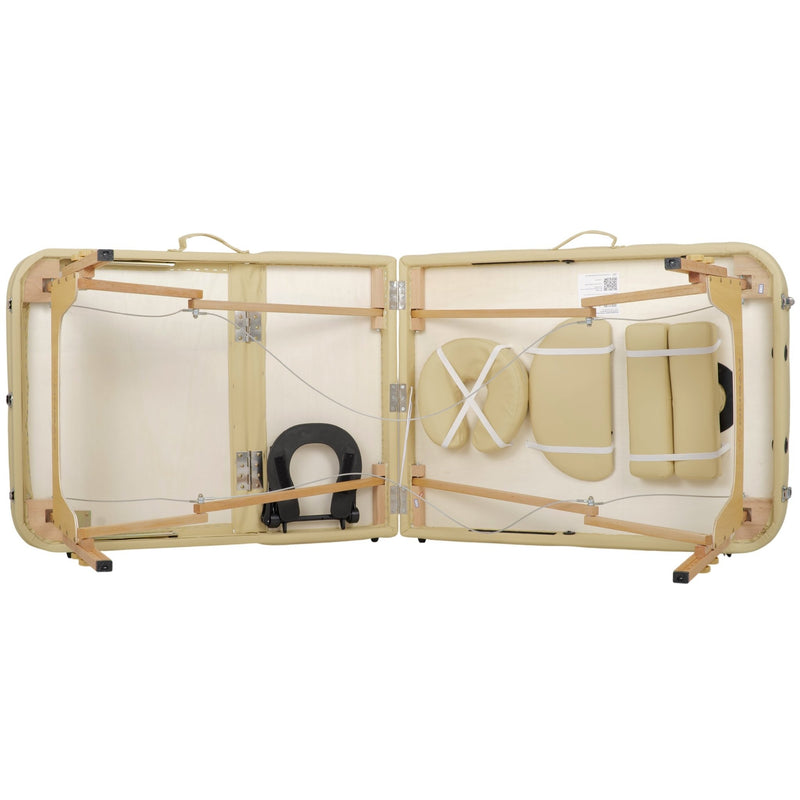 Habys Bianca Portable Massage Table Comfy Base K533 - Beige - SalonServe Hair & Beauty Supplies Ltd