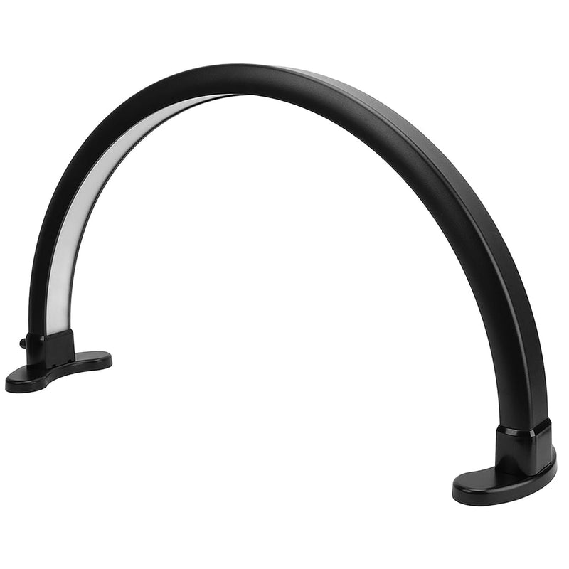 black  half moon led salon lamp