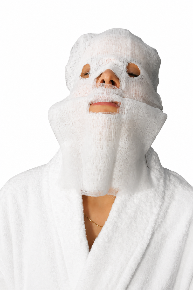 Disposable Cotton Gauze Mask - 100 Pack