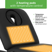 Electric Heated Beauty Couch - Camilla Ergo 2 - 3 Colours Available - SalonServe Hair & Beauty Supplies Ltd
