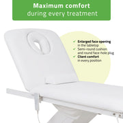 Electric Heated Beauty Couch - Camilla Ergo 2 - 3 Colours Available - SalonServe Hair & Beauty Supplies Ltd