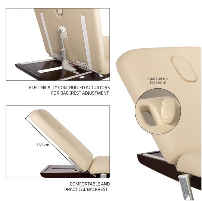 Libra 4 HEAT So Skin Heated Electric Treatment Bed - Beige - SalonServe Hair & Beauty Supplies Ltd