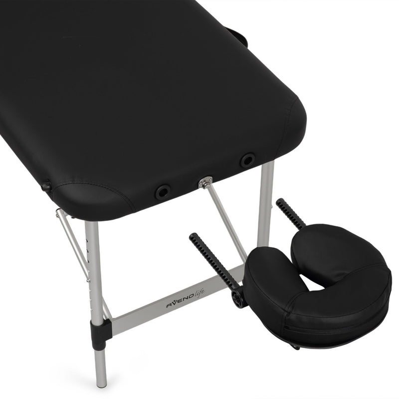 Lightweight Habys Nina Portable Massage Table Comfy Base K515 - Black - SalonServe Hair & Beauty Supplies Ltd