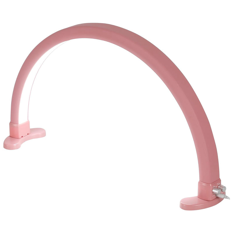pink  half moon led salon lamp