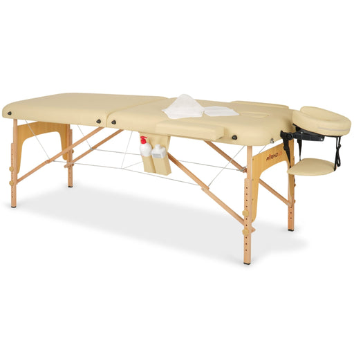 Habys Sofia Portable Massage Table Comfy Base K533 - Beige - SalonServe Hair & Beauty Supplies Ltd