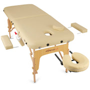 Habys Sofia Portable Massage Table Comfy Base K533 - Beige - SalonServe Hair & Beauty Supplies Ltd
