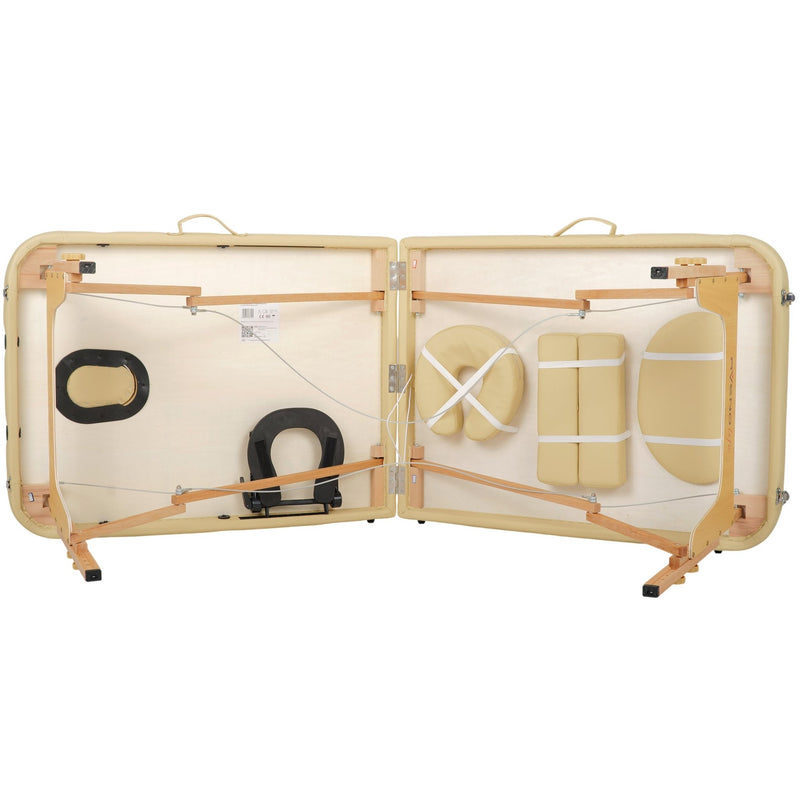 Habys Sofia Portable Massage Table Comfy Base K533 - Beige - SalonServe Hair & Beauty Supplies Ltd