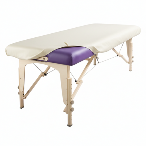 tan coloured vinyl couch cover protector