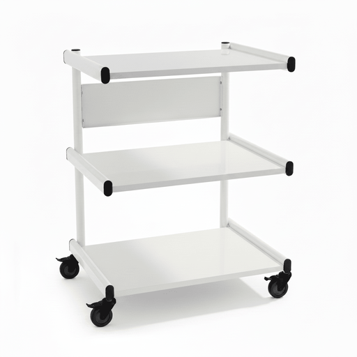 SalonServe 3 Shelf Trio Trolley - White - SalonServe Hair & Beauty Supplies Ltd