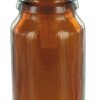 Amber Glass Bottle with lid