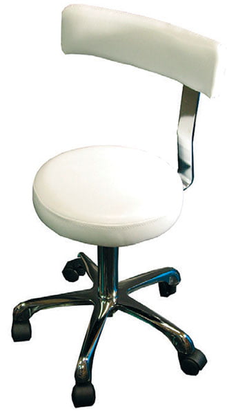 SABUIDDS Pedicure Foot Rest Chair,Swivel Adjustable Pedicure Stool for Spa  Beauty Salon Studio Equipment Supplies (White)