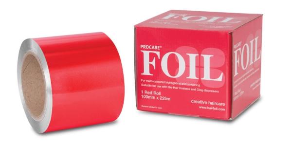 Procare - Premium Range Hair Foil Rolls 100mm x 225m - Red