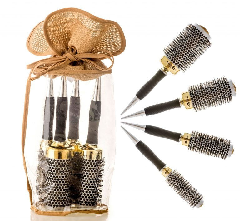 Head Jog - Gold Thermal Brush Set in FREE carry case