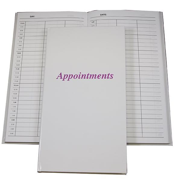 White Appointment Book