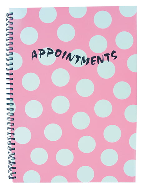 Polka Dot Appointment Book