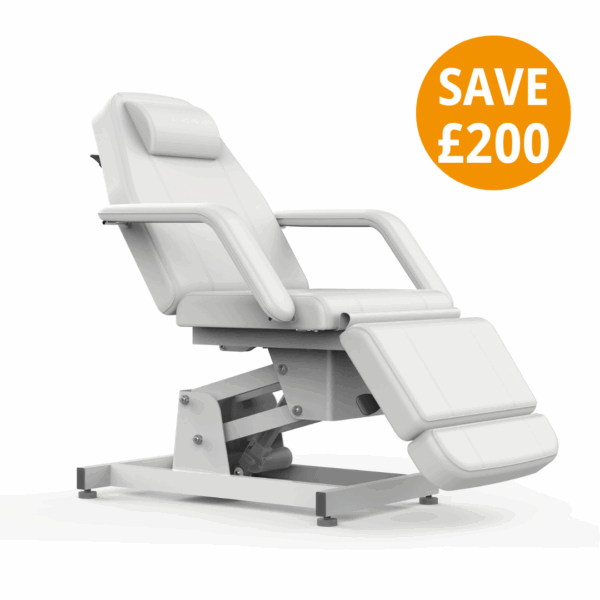 Salonserve 3 Section Electric Beauty Bed - White
