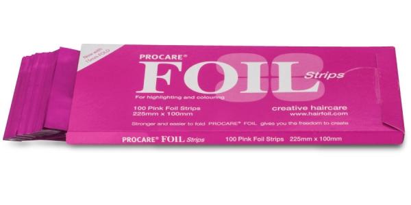 Procare - Hair Foil Strips 225mm x 100mm - Pink