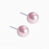 Blomdahl Natural Titanium 4mm Pearl Earrings