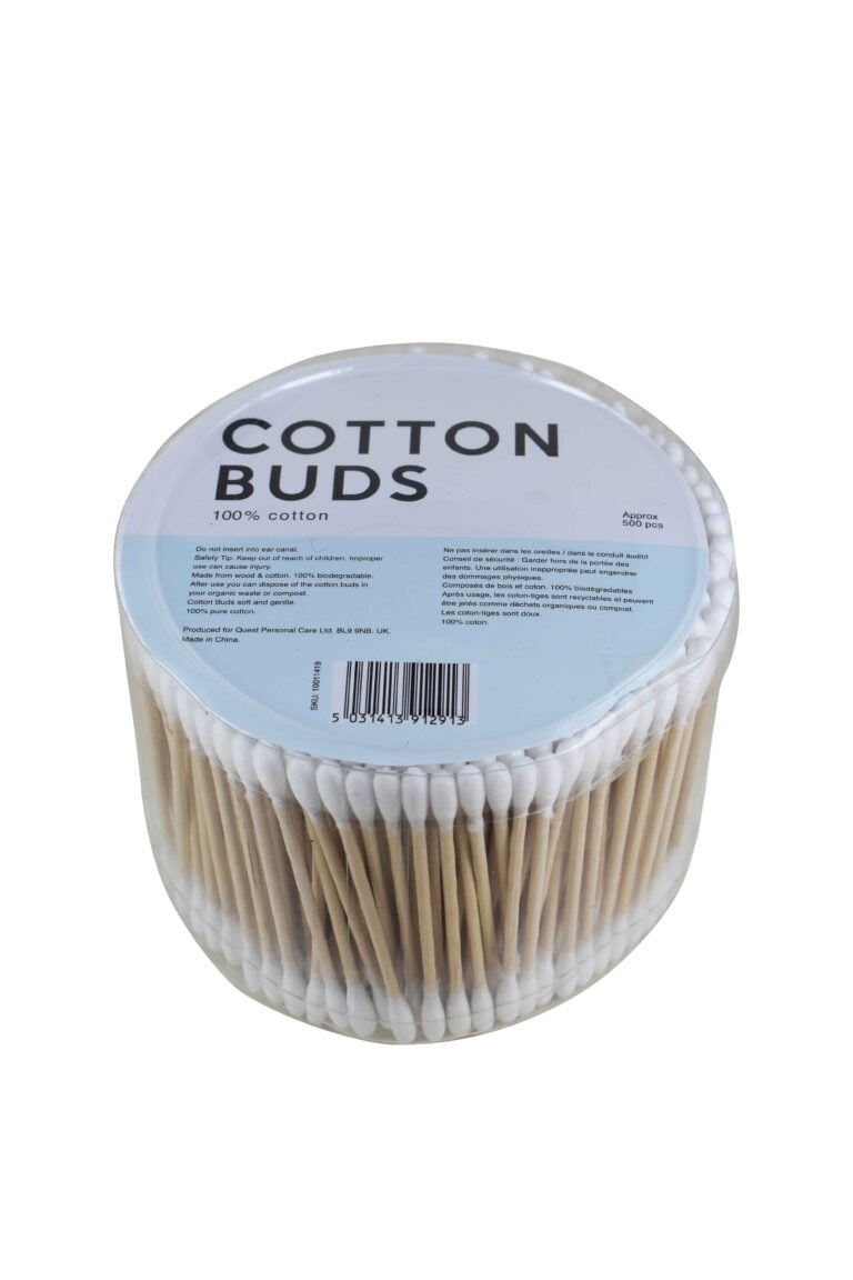 wooden stem cotton buds