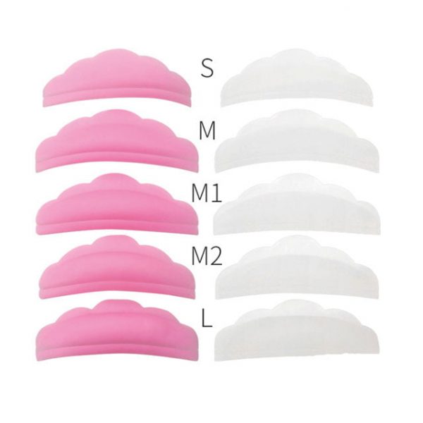 Silicone-clear-lash-lift-curlers