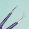 Straight and Curved Tweezers - Purple - Image 2
