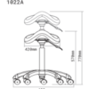 Black Saddle Stool - Image 2