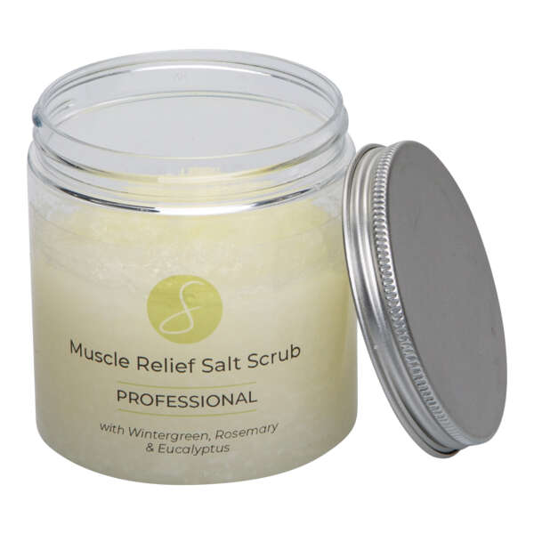 muscle relief salt scrub