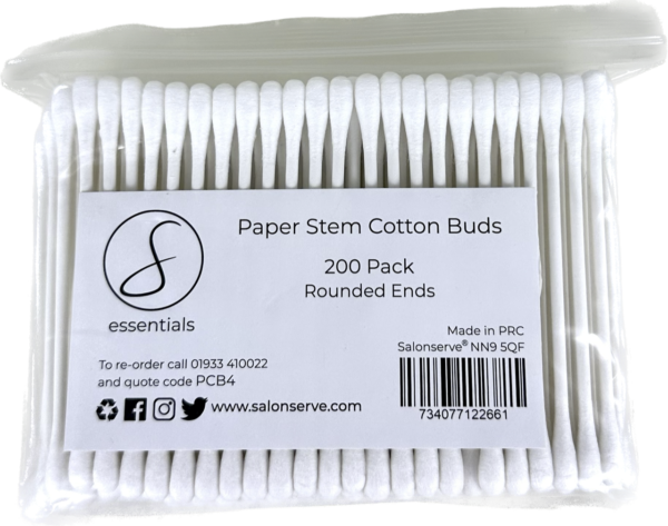 paper stem cotton buds rounded