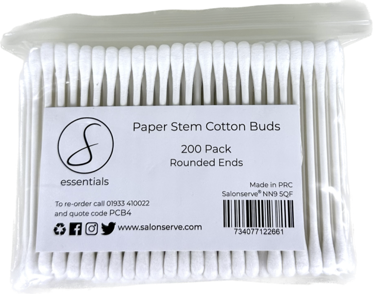 paper stem cotton buds rounded