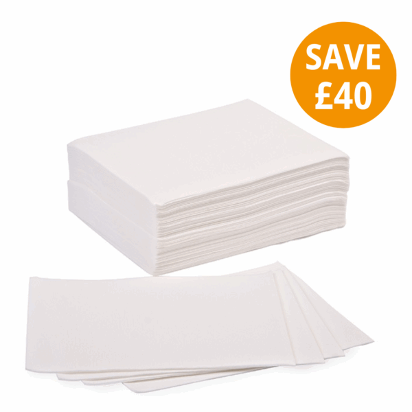 Disposable White Desk Towels - 50 Pack