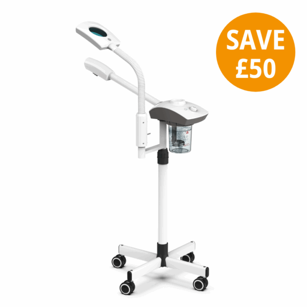 2 in 1 Facial Steamer & LED Magnifying Lamp