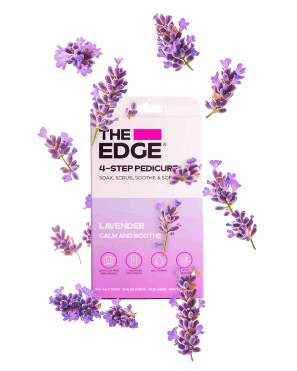 The Edge 4 Step Pedicure Kit - Lavender