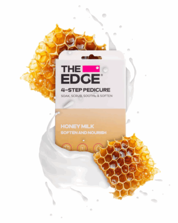 The Edge 4 Step Pedicure Kit - Honey Milk