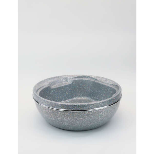 Belava Pedicure Bowl - Silver with Tub & 20 Liners