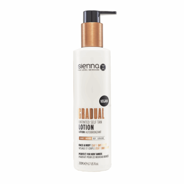 Sienna X GRADUAL Untinted Self Tan Lotion