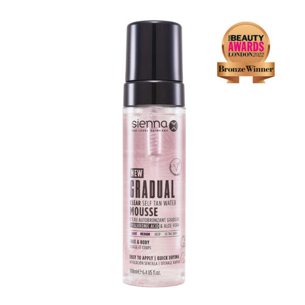 NEW Sienna X Gradual Clear Tan Mousse - 190ml - Image 5